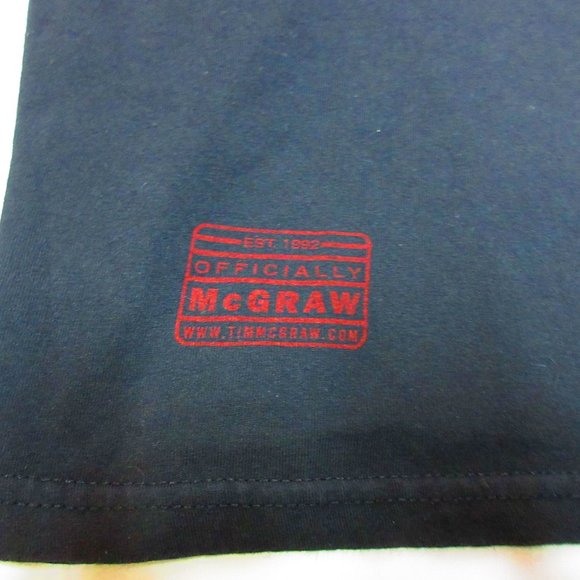 Tim McGraw 2006 Tour T-Shirt 100% Cotton Black Short Sleeve Country Size XL - Picture 2 of 5